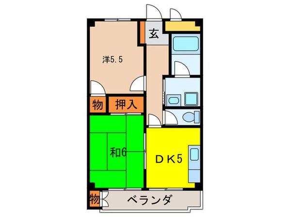 石町エメラルドハイツの物件間取画像